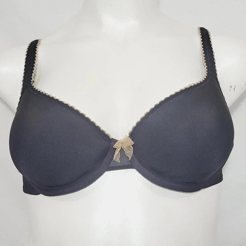 38B Le Mystere 31268 Comfort Chic Bra DNA Underwire‎ Bra Black